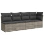 Set de sofás de jardín 7 pzas con cojines ratán sintético gris de , Conjuntos de jardín - Ref: Foro24-3266600, Precio: 452,69...