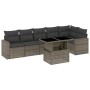 Set de sofás de jardín 7 pzas con cojines ratán sintético gris de , Conjuntos de jardín - Ref: Foro24-3267290, Precio: 464,49...