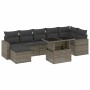 Set de sofás de jardín y cojines 8 piezas ratán sintético gris de , Conjuntos de jardín - Ref: Foro24-3267430, Precio: 506,02...