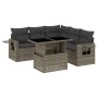 Set de muebles de jardín 6 pzas y cojines ratán sintético gris de , Conjuntos de jardín - Ref: Foro24-3267900, Precio: 418,33...