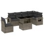 Set de sofás de jardín 7 pzas con cojines ratán sintético gris de , Conjuntos de jardín - Ref: Foro24-3267940, Precio: 476,73...