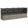 Set de sofás de jardín 7 pzas con cojines ratán sintético gris de , Conjuntos de jardín - Ref: Foro24-3267940, Precio: 476,73...