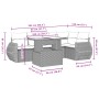 Set de muebles de jardín 6 pzas y cojines ratán sintético gris de , Conjuntos de jardín - Ref: Foro24-3268520, Precio: 437,10...