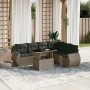 Set de sofás de jardín 7 pzas con cojines ratán sintético gris de , Conjuntos de jardín - Ref: Foro24-3268560, Precio: 488,55...