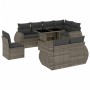 Set de muebles de jardín 9 pzas y cojines ratán sintético gris de , Conjuntos de jardín - Ref: Foro24-3268670, Precio: 713,59...