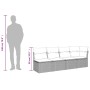 Set de muebles de jardín 9 pzas y cojines ratán sintético gris de , Conjuntos de jardín - Ref: Foro24-3268670, Precio: 713,59...