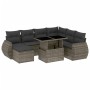 Set de sofás de jardín y cojines 8 piezas ratán sintético gris de , Conjuntos de jardín - Ref: Foro24-3268700, Precio: 530,74...