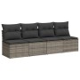 Set de sofás de jardín 10 pzas con cojines ratán sintético gris de , Conjuntos de jardín - Ref: Foro24-3266820, Precio: 623,2...