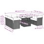 Set de sofás de jardín 10 pzas con cojines ratán sintético gris de , Conjuntos de jardín - Ref: Foro24-3266820, Precio: 623,2...