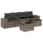 Set de muebles de jardín 6 pzas y cojines ratán sintético gris de , Conjuntos de jardín - Ref: Foro24-3269130, Precio: 395,89...