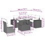 Set de muebles de jardín 6 pzas y cojines ratán sintético gris de , Conjuntos de jardín - Ref: Foro24-3269170, Precio: 427,51...