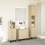 Set de muebles de baño 3 pzas madera contrachapada roble Sonoma de , Muebles de baño - Ref: Foro24-3282655, Precio: 184,05 €,...