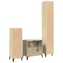Set de muebles de baño 3 pzas madera contrachapada roble Sonoma de , Muebles de baño - Ref: Foro24-3282655, Precio: 184,05 €,...