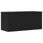Caja de almacenaje madera de ingeniería negro 100x42x46 cm de , Baúles de almacenamiento - Ref: Foro24-840661, Precio: 95,72 ...