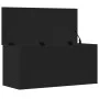 Caja de almacenaje madera de ingeniería negro 100x42x46 cm de , Baúles de almacenamiento - Ref: Foro24-840661, Precio: 95,72 ...