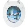 WC-Sitz mit MDF-Deckel Pinguin-Design von vidaXL, Toiletten- und Bidetsitze - Ref: Foro24-146910, Preis: 43,61 €, Rabatt: %