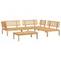Set de sofás de palets de jardín 4 pzas madera maciza de acacia de , Sofás de exterior - Ref: Foro24-3209310, Precio: 472,76 ...