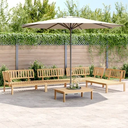 Set de sofás de palets de jardín 5 pzas madera maciza de acacia de , Sofás de exterior - Ref: Foro24-3209312, Precio: 546,19 ...