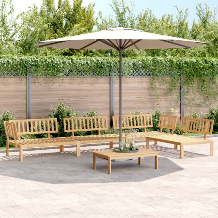 Set de sofás de palets de jardín 5 pzas madera maciza de acacia de , Sofás de exterior - Ref: Foro24-3209312, Precio: 565,63 ...