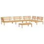 Set de sofás de palets de jardín 5 pzas madera maciza de acacia de , Sofás de exterior - Ref: Foro24-3209312, Precio: 565,63 ...