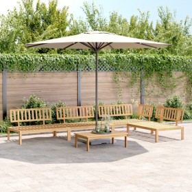 Set de sofás de palets de jardín 5 pzas madera maciza de acacia de , Sofás de exterior - Ref: Foro24-3209304, Precio: 540,00 ...