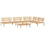 Set de sofás de palets de jardín 5 pzas madera maciza de acacia de , Sofás de exterior - Ref: Foro24-3209304, Precio: 540,00 ...