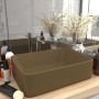 Lavabo de lujo de cerámica crema mate 41x30x12 cm de vidaXL, Lavabos - Ref: Foro24-147051, Precio: 49,88 €, Descuento: %