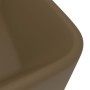 Lavabo de lujo de cerámica crema mate 41x30x12 cm de vidaXL, Lavabos - Ref: Foro24-147051, Precio: 49,88 €, Descuento: %