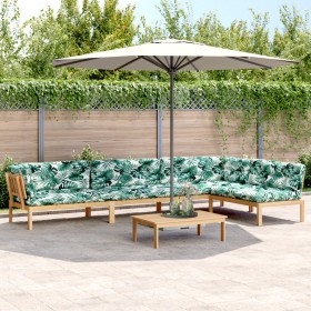 Set de sofás de palets de jardín y cojines 5 pzas madera acacia de , Sofás de exterior - Ref: Foro24-3209390, Precio: 825,46 ...