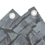 Pantalla de privacidad de balcón PVC look piedra gris 800x120cm de , Paneles de vallas - Ref: Foro24-4005529, Precio: 57,51 €...