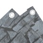 Pantalla de privacidad de balcón PVC look piedra gris 800x120cm de , Paneles de vallas - Ref: Foro24-4005529, Precio: 58,46 €...