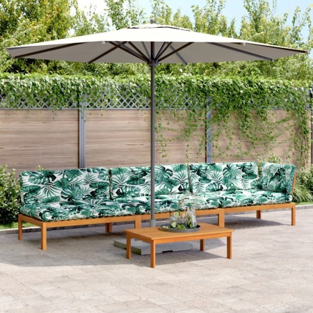 Set de sofás de palets de jardín y cojines 4 pzas madera acacia de , Sofás de exterior - Ref: Foro24-3209456, Precio: 644,77 ...