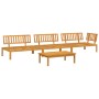 Set de sofás de palets de jardín 4 pzas madera maciza de acacia de , Sofás de exterior - Ref: Foro24-3209428, Precio: 470,76 ...