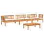 Set de sofás de palets de jardín 4 pzas madera maciza de acacia de , Sofás de exterior - Ref: Foro24-3209435, Precio: 491,48 ...