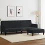 Zweiplätziges Schlafsofa mit schwarzem Samthocker. von , Sofas - Ref: Foro24-3258101, Preis: 329,28 €, Rabatt: %