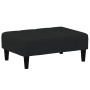 Sofá cama de 2 plazas con taburete terciopelo negro de , Sofás - Ref: Foro24-3258101, Precio: 334,81 €, Descuento: %