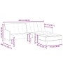 Sofá cama de 2 plazas con taburete terciopelo negro de , Sofás - Ref: Foro24-3258101, Precio: 334,81 €, Descuento: %