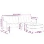 Zweiplätziges Schlafsofa mit schwarzem Samthocker. von , Sofas - Ref: Foro24-3258101, Preis: 329,28 €, Rabatt: %