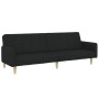 Sofá cama de 2 plazas con taburete tela negro de , Sofás - Ref: Foro24-3258090, Precio: 333,09 €, Descuento: %