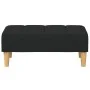 Zweiplätziges Schlafsofa mit Hocker, schwarzer Stoff. von , Sofas - Ref: Foro24-3258090, Preis: 356,38 €, Rabatt: %