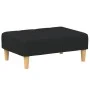 Zweiplätziges Schlafsofa mit Hocker, schwarzer Stoff. von , Sofas - Ref: Foro24-3258090, Preis: 356,38 €, Rabatt: %