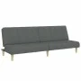 Sofá cama de 2 plazas con taburete tela gris oscuro de , Sofás - Ref: Foro24-3258086, Precio: 321,03 €, Descuento: %