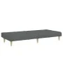 Sofá cama de 2 plazas con taburete tela gris oscuro de , Sofás - Ref: Foro24-3258086, Precio: 321,03 €, Descuento: %
