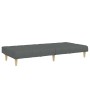 Sofá cama de 2 plazas con taburete tela gris oscuro de , Sofás - Ref: Foro24-3258086, Precio: 313,41 €, Descuento: %
