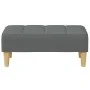 Sofá cama de 2 plazas con taburete tela gris oscuro de , Sofás - Ref: Foro24-3258086, Precio: 321,03 €, Descuento: %