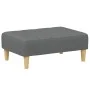 Sofá cama de 2 plazas con taburete tela gris oscuro de , Sofás - Ref: Foro24-3258086, Precio: 321,03 €, Descuento: %