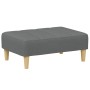 Sofá cama de 2 plazas con taburete tela gris oscuro de , Sofás - Ref: Foro24-3258086, Precio: 313,41 €, Descuento: %