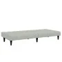 Sofá cama de 2 plazas con taburete terciopelo gris claro de , Sofás - Ref: Foro24-3258092, Precio: 305,10 €, Descuento: %