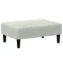 Sofá cama de 2 plazas con taburete terciopelo gris claro de , Sofás - Ref: Foro24-3258092, Precio: 305,10 €, Descuento: %