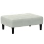 Sofá cama de 2 plazas con taburete terciopelo gris claro de , Sofás - Ref: Foro24-3258092, Precio: 293,55 €, Descuento: %